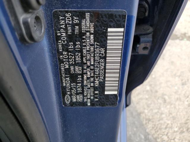 Photo 11 VIN: KMHCT4AE2FU893677 - HYUNDAI ACCENT 