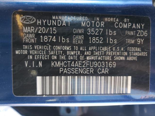 Photo 11 VIN: KMHCT4AE2FU903169 - HYUNDAI ACCENT 