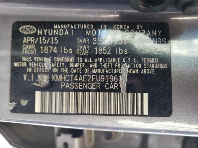 Photo 11 VIN: KMHCT4AE2FU919615 - HYUNDAI ACCENT GLS 