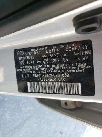 Photo 9 VIN: KMHCT4AE2FU931859 - HYUNDAI ACCENT GLS 