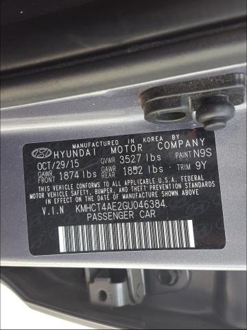 Photo 9 VIN: KMHCT4AE2GU046384 - HYUNDAI ACCENT SE 