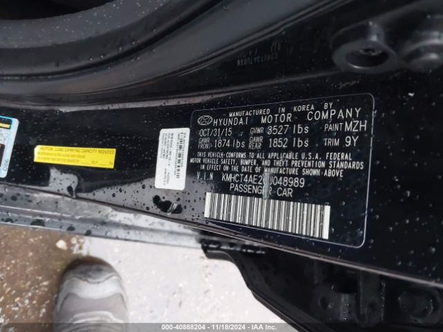 Photo 8 VIN: KMHCT4AE2GU048989 - HYUNDAI ACCENT 