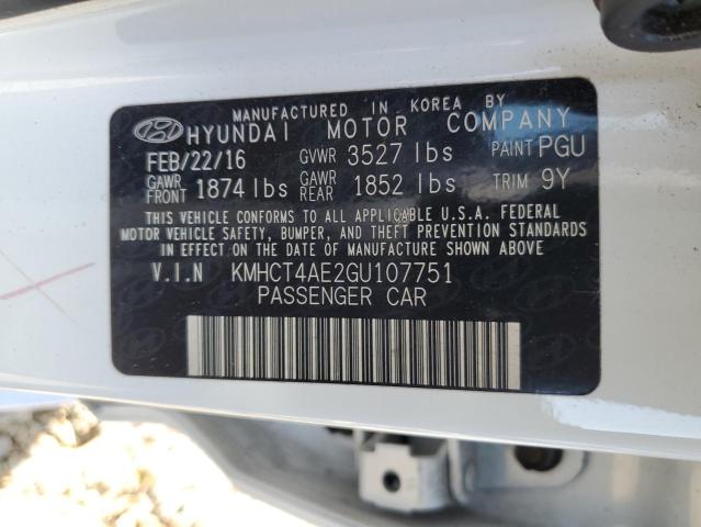 Photo 11 VIN: KMHCT4AE2GU107751 - HYUNDAI ACCENT SE 