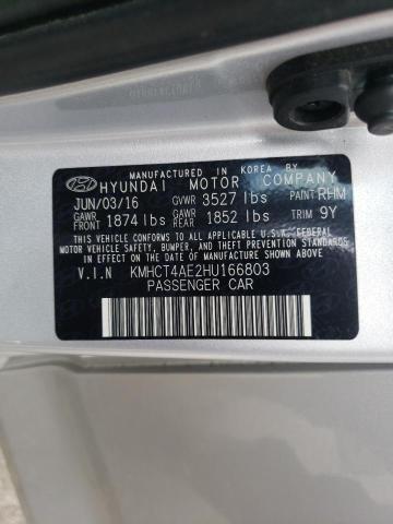 Photo 9 VIN: KMHCT4AE2HU166803 - HYUNDAI ACCENT SE 