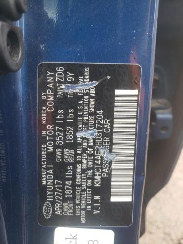 Photo 11 VIN: KMHCT4AE2HU317204 - HYUNDAI ACCENT SE 