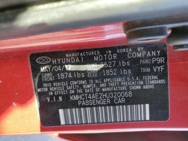 Photo 11 VIN: KMHCT4AE2HU320068 - HYUNDAI ACCENT SE 