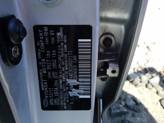 Photo 9 VIN: KMHCT4AE3CU037171 - HYUNDAI ACCENT GLS 