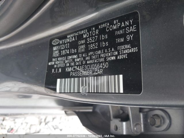 Photo 8 VIN: KMHCT4AE3CU056450 - HYUNDAI ACCENT 