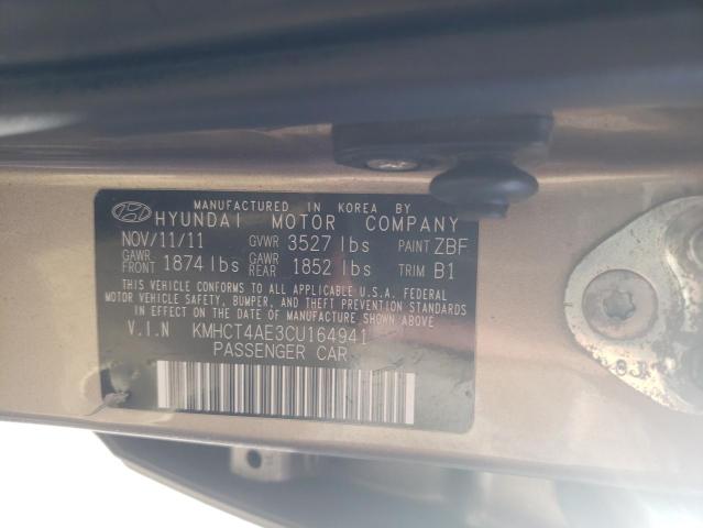 Photo 9 VIN: KMHCT4AE3CU164941 - HYUNDAI ACCENT GLS 