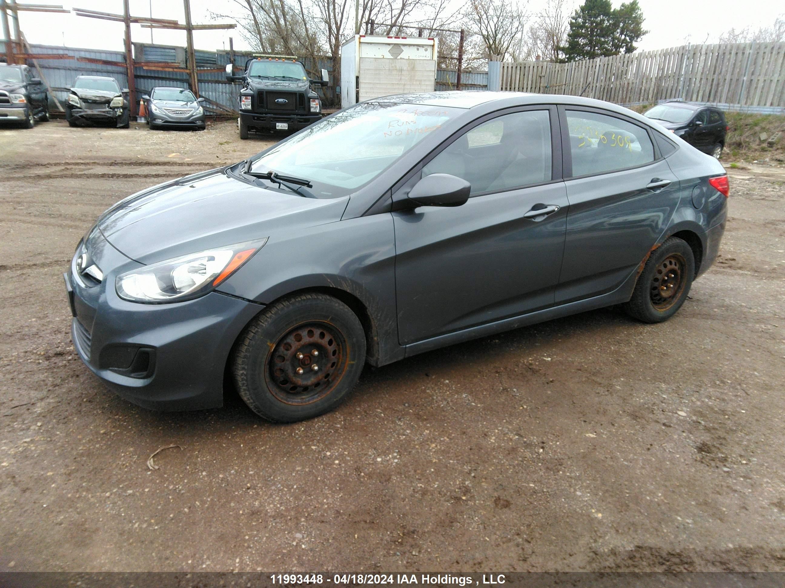 Photo 1 VIN: KMHCT4AE3CU234454 - HYUNDAI ACCENT 