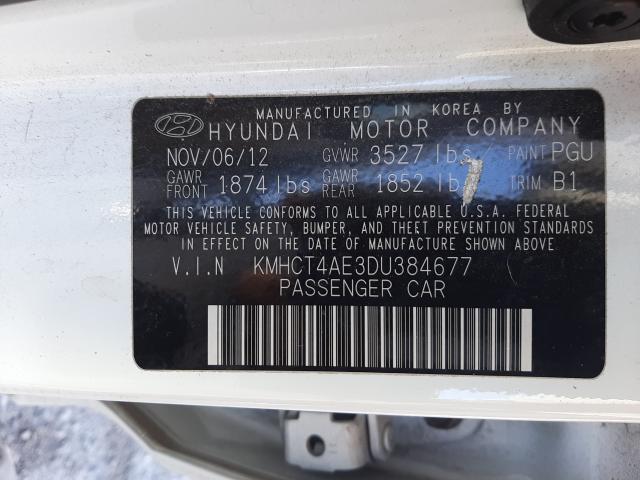 Photo 9 VIN: KMHCT4AE3DU384677 - HYUNDAI ACCENT GLS 