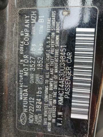 Photo 11 VIN: KMHCT4AE3DU398451 - HYUNDAI ACCENT 