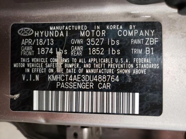 Photo 11 VIN: KMHCT4AE3DU488764 - HYUNDAI ACCENT GLS 