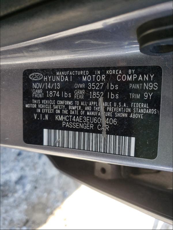 Photo 9 VIN: KMHCT4AE3EU605406 - HYUNDAI ACCENT GLS 