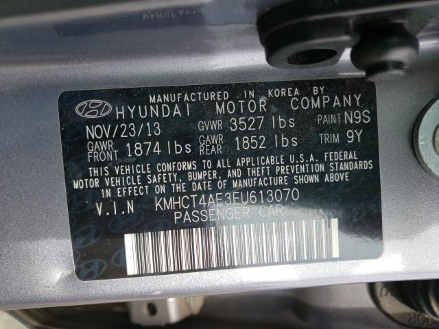 Photo 9 VIN: KMHCT4AE3EU613070 - HYUNDAI ACCENT GLS 