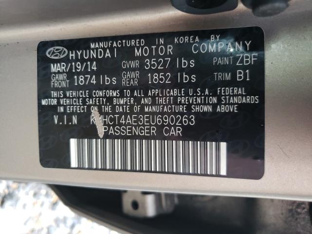 Photo 9 VIN: KMHCT4AE3EU690263 - HYUNDAI ACCENT GLS 