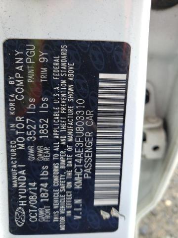 Photo 11 VIN: KMHCT4AE3FU803310 - HYUNDAI ACCENT 