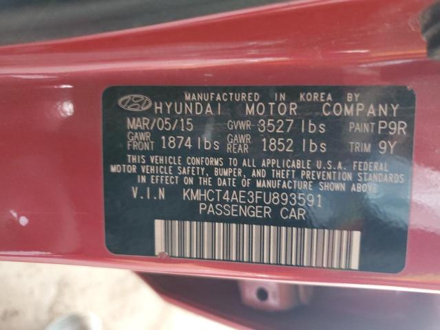 Photo 11 VIN: KMHCT4AE3FU893591 - HYUNDAI ACCENT 