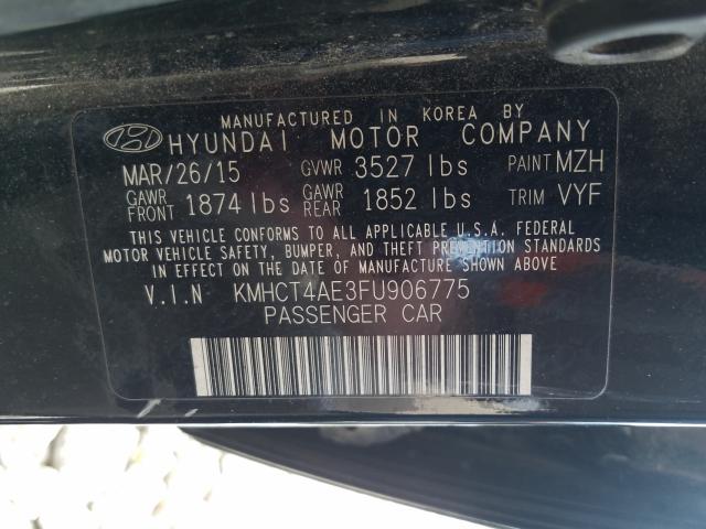 Photo 9 VIN: KMHCT4AE3FU906775 - HYUNDAI ACCENT 