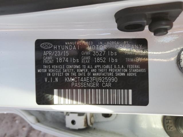 Photo 11 VIN: KMHCT4AE3FU925990 - HYUNDAI ACCENT 