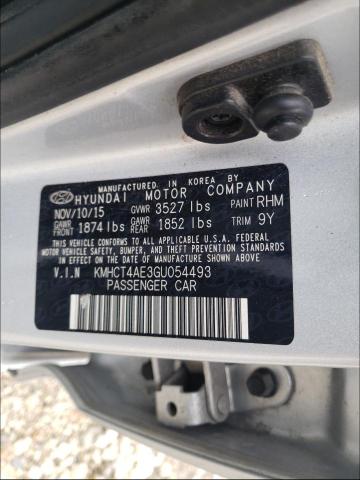 Photo 9 VIN: KMHCT4AE3GU054493 - HYUNDAI ACCENT SE 