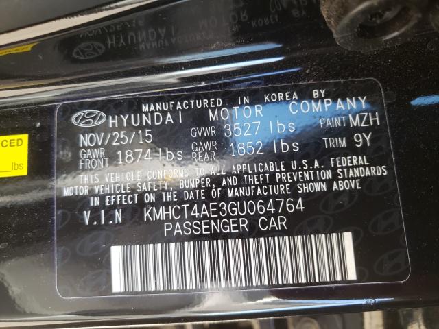 Photo 9 VIN: KMHCT4AE3GU064764 - HYUNDAI ACCENT SE 