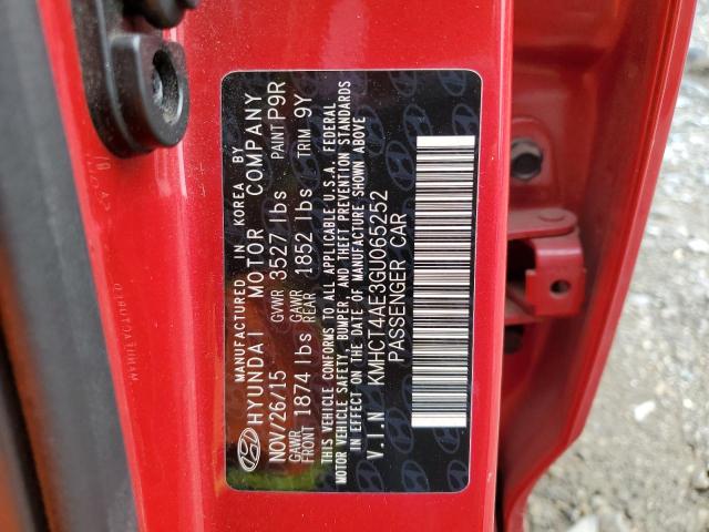 Photo 11 VIN: KMHCT4AE3GU065252 - HYUNDAI ACCENT SE 