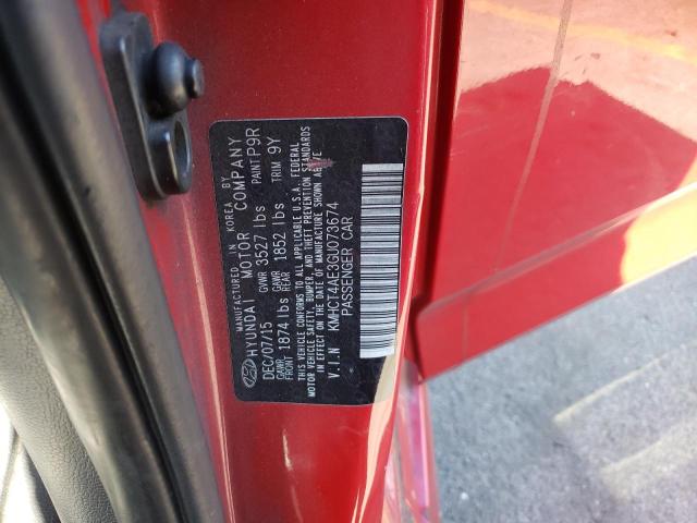 Photo 11 VIN: KMHCT4AE3GU073674 - HYUNDAI ACCENT SE 