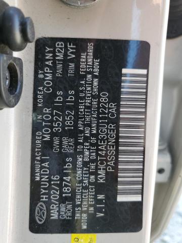 Photo 11 VIN: KMHCT4AE3GU112280 - HYUNDAI ACCENT SE 