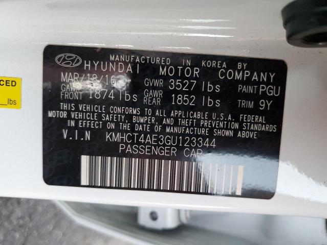 Photo 12 VIN: KMHCT4AE3GU123344 - HYUNDAI ACCENT SE 