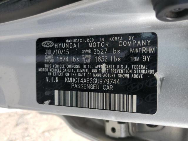 Photo 11 VIN: KMHCT4AE3GU979744 - HYUNDAI ACCENT 