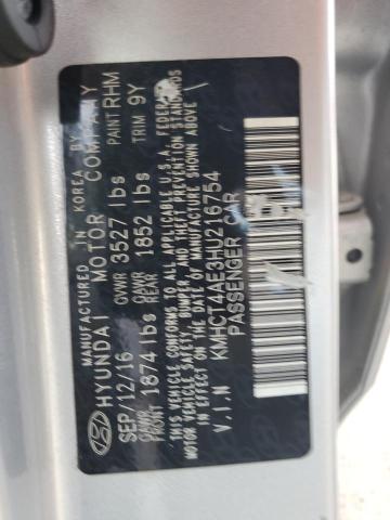 Photo 11 VIN: KMHCT4AE3HU216754 - HYUNDAI ACCENT SE 