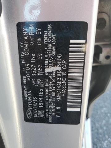 Photo 11 VIN: KMHCT4AE3HU249608 - HYUNDAI ACCENT SE 