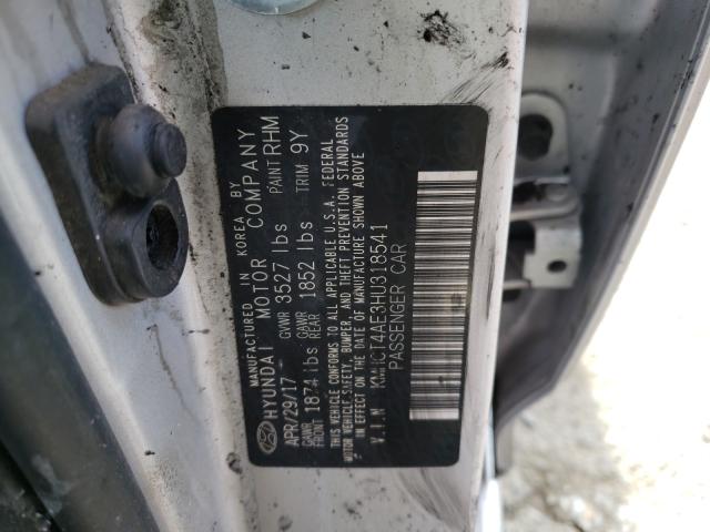 Photo 9 VIN: KMHCT4AE3HU318541 - HYUNDAI ACCENT SE 