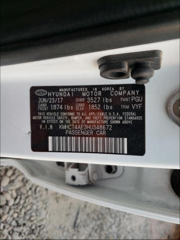 Photo 9 VIN: KMHCT4AE3HU348672 - HYUNDAI ACCENT SE 