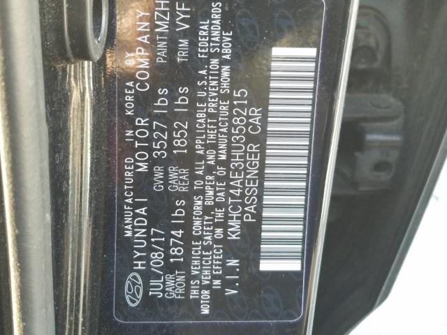 Photo 9 VIN: KMHCT4AE3HU358215 - HYUNDAI ACCENT SE 