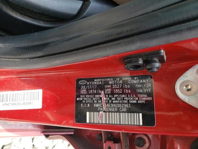 Photo 9 VIN: KMHCT4AE3HU362961 - HYUNDAI ACCENT SE 