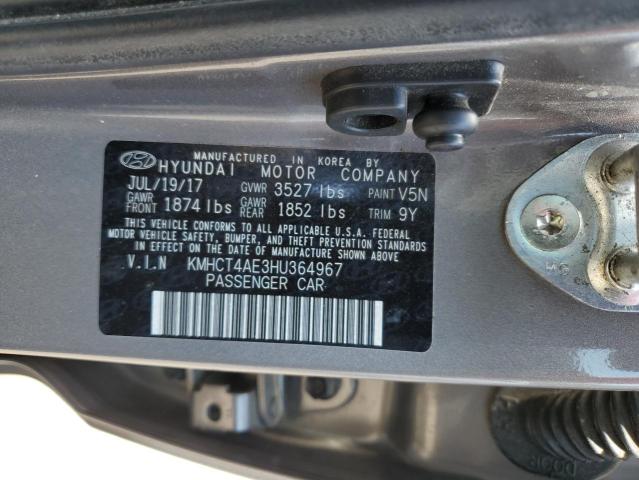 Photo 11 VIN: KMHCT4AE3HU364967 - HYUNDAI ACCENT 