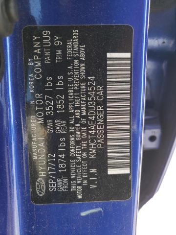 Photo 11 VIN: KMHCT4AE4DU354524 - HYUNDAI ACCENT GLS 