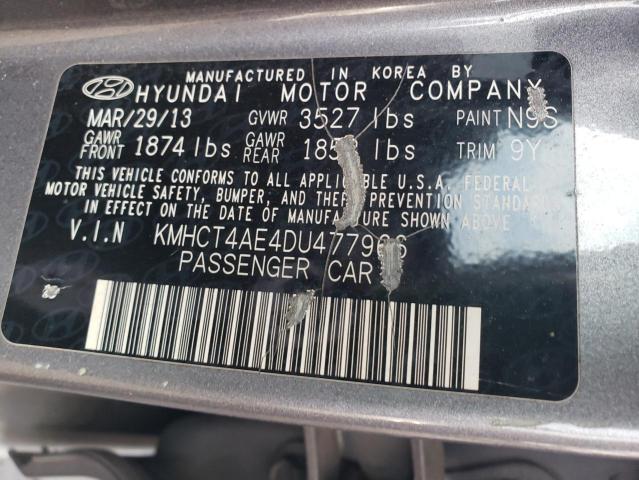 Photo 11 VIN: KMHCT4AE4DU477966 - HYUNDAI ACCENT 