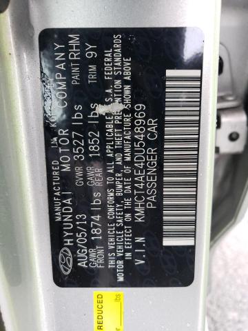 Photo 11 VIN: KMHCT4AE4DU548969 - HYUNDAI ACCENT GLS 