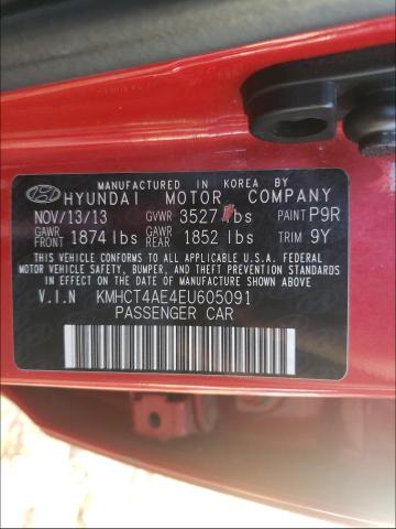 Photo 9 VIN: KMHCT4AE4EU605091 - HYUNDAI ACCENT GLS 