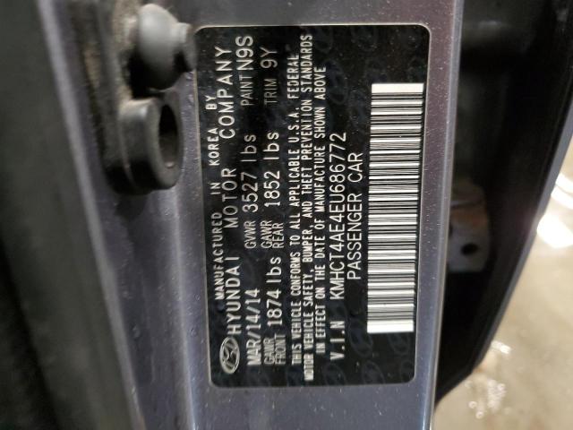 Photo 11 VIN: KMHCT4AE4EU686772 - HYUNDAI ACCENT 