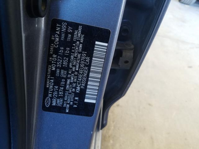 Photo 9 VIN: KMHCT4AE4EU697691 - HYUNDAI ACCENT GLS 