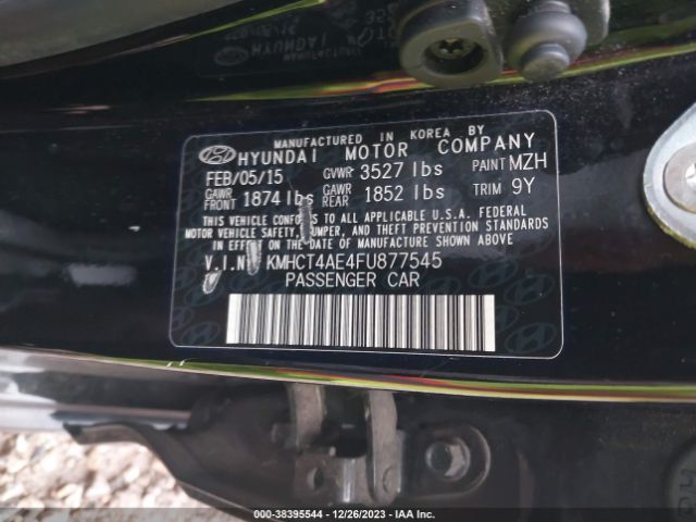 Photo 8 VIN: KMHCT4AE4FU877545 - HYUNDAI ACCENT 