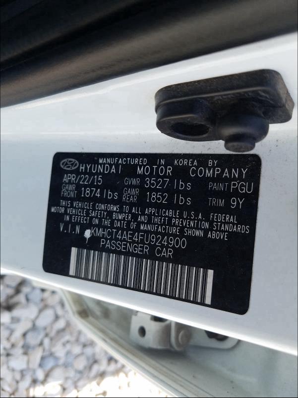 Photo 9 VIN: KMHCT4AE4FU924900 - HYUNDAI ACCENT GLS 