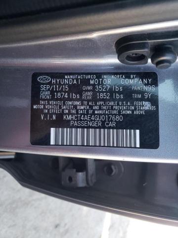 Photo 9 VIN: KMHCT4AE4GU017680 - HYUNDAI ACCENT SE 