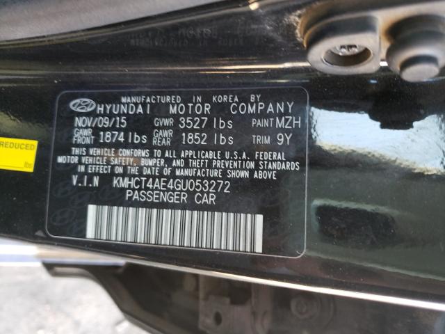 Photo 9 VIN: KMHCT4AE4GU053272 - HYUNDAI ACCENT SE 