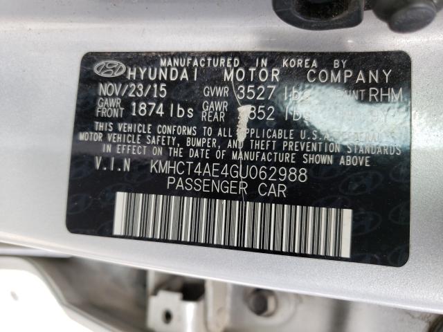 Photo 9 VIN: KMHCT4AE4GU062988 - HYUNDAI ACCENT SE 