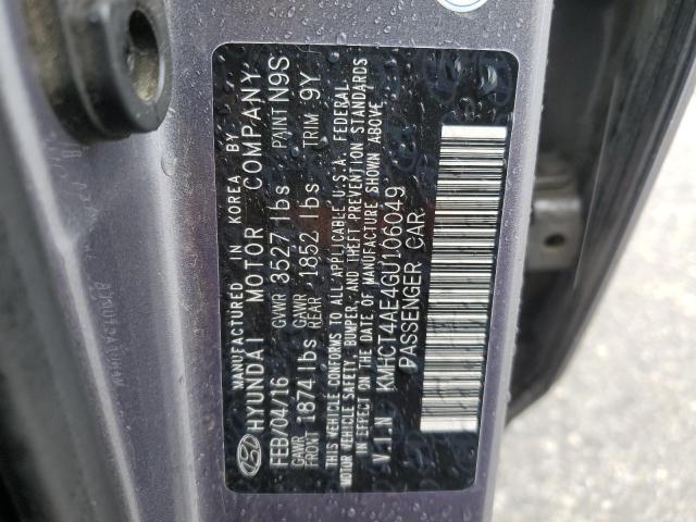 Photo 11 VIN: KMHCT4AE4GU106049 - HYUNDAI ACCENT SE 